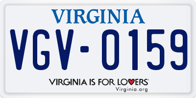 VA license plate VGV0159