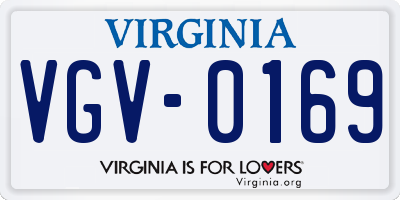 VA license plate VGV0169