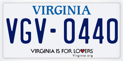 VA license plate VGV0440