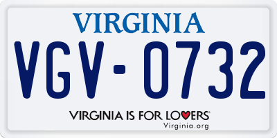 VA license plate VGV0732