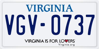 VA license plate VGV0737