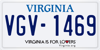 VA license plate VGV1469