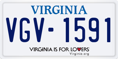 VA license plate VGV1591