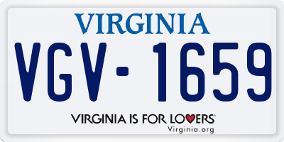 VA license plate VGV1659