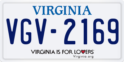 VA license plate VGV2169