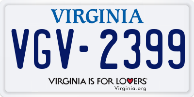 VA license plate VGV2399