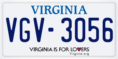VA license plate VGV3056