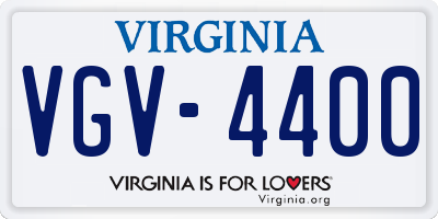 VA license plate VGV4400