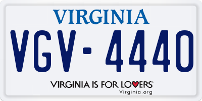 VA license plate VGV4440