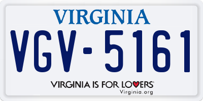 VA license plate VGV5161