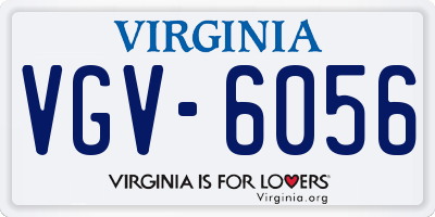VA license plate VGV6056