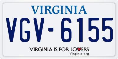 VA license plate VGV6155
