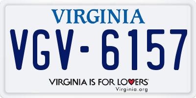 VA license plate VGV6157