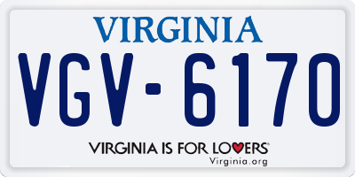 VA license plate VGV6170