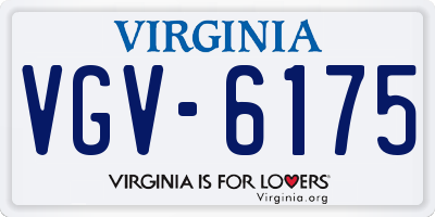 VA license plate VGV6175