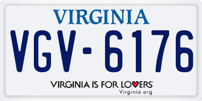 VA license plate VGV6176
