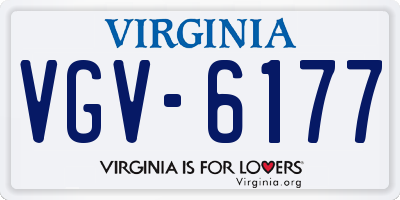 VA license plate VGV6177