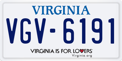 VA license plate VGV6191