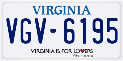 VA license plate VGV6195
