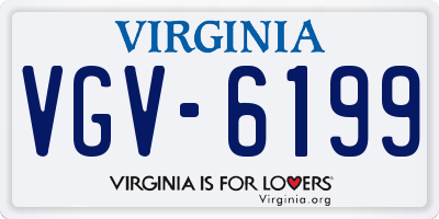 VA license plate VGV6199