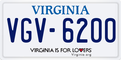VA license plate VGV6200