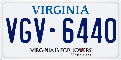 VA license plate VGV6440
