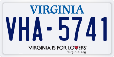 VA license plate VHA5741