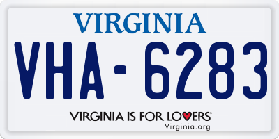 VA license plate VHA6283