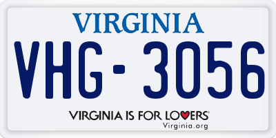 VA license plate VHG3056