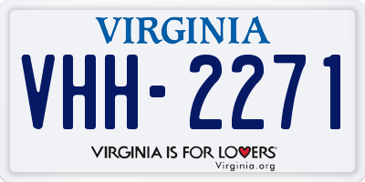 VA license plate VHH2271