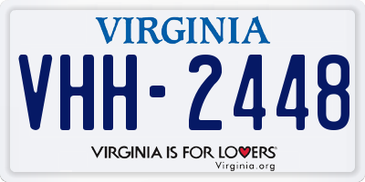 VA license plate VHH2448