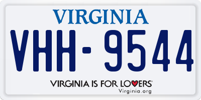 VA license plate VHH9544