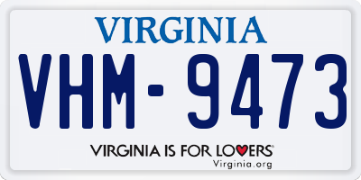 VA license plate VHM9473