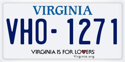 VA license plate VHO1271