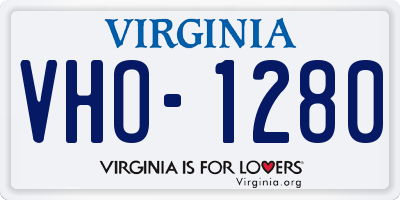 VA license plate VHO1280