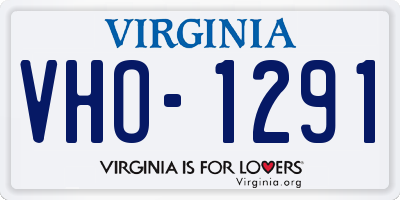 VA license plate VHO1291