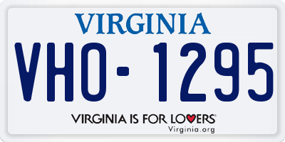 VA license plate VHO1295