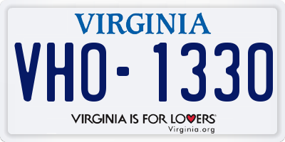 VA license plate VHO1330