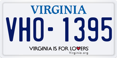 VA license plate VHO1395