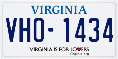 VA license plate VHO1434