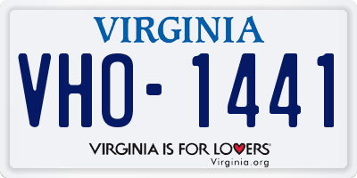 VA license plate VHO1441