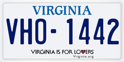 VA license plate VHO1442