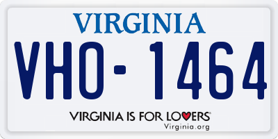VA license plate VHO1464