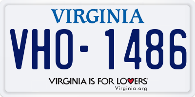 VA license plate VHO1486