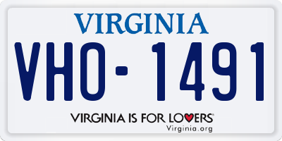 VA license plate VHO1491