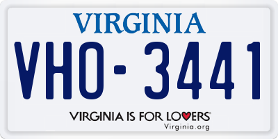 VA license plate VHO3441