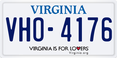 VA license plate VHO4176