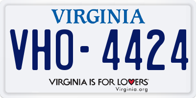VA license plate VHO4424