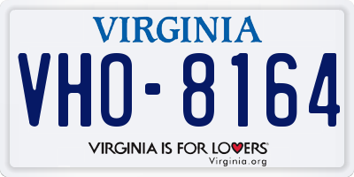 VA license plate VHO8164