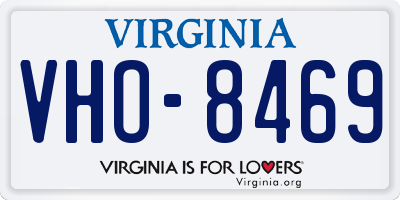 VA license plate VHO8469